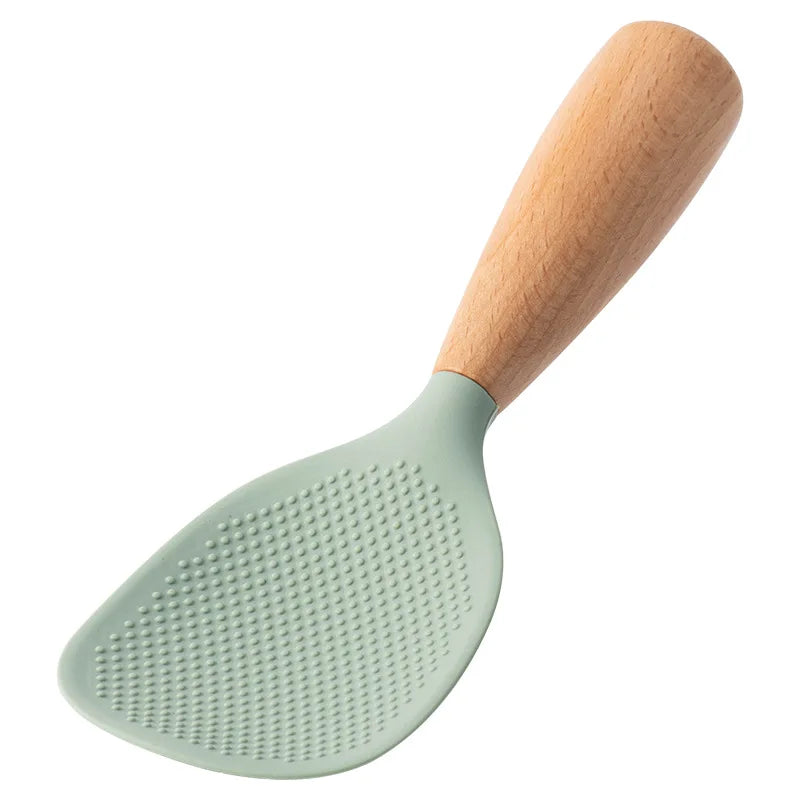 1Pc Silicone Cooking Spoon – High Temperature-Resistant, Anti-Scalding Non-Stick Kitchen Utensil