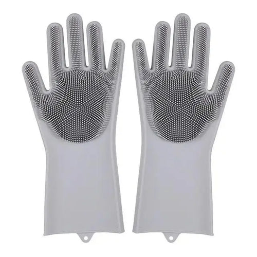 Silicone Dishwashing Gloves – Multi-Use Kitchen Cleaning Scrubber Gloves