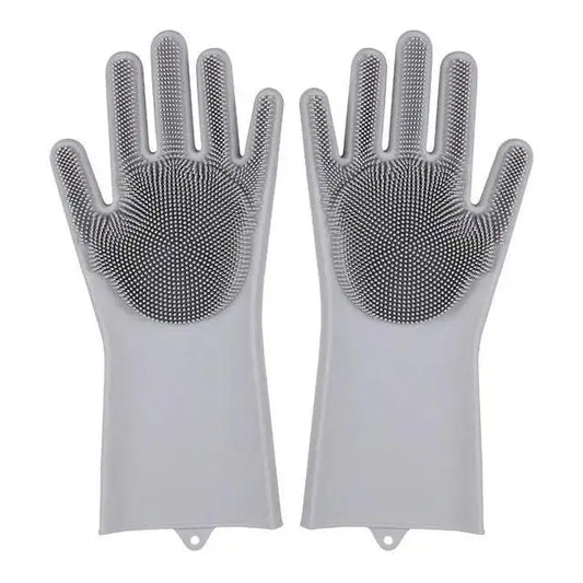 Silicone Dishwashing Gloves – Multi-Use Kitchen Cleaning Scrubber Gloves