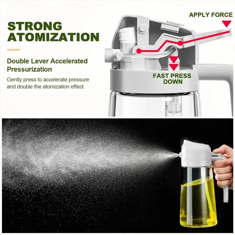 Plastic Spray Oil Sprayer Bottle Spray Oil Dispenser Oil Jar Cruet BBQ Kitchen Baking Roasting Picnic Kitchen Tool