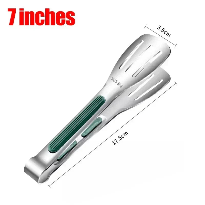 Stainless Steel Food Tongs BBQ Meat Salad Bread Clip Barbecue Grill Buffet Clamp Non-slip Food Tong Cooking Tools Kitchen Gadget