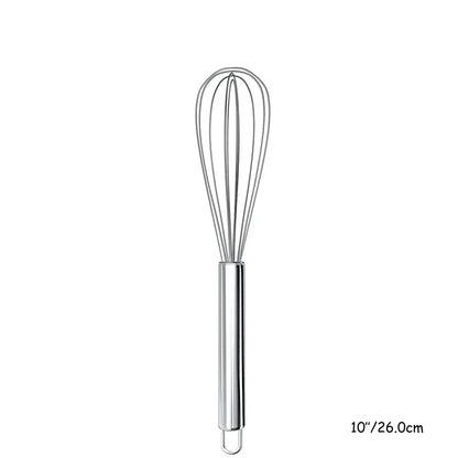 8" 10" 12" Egg Whisk Stainless Steel Egg Whisk Kitchen Wire Balloon Whisk Milk Egg Beater Egg Mixing Mixer Tools KC0231