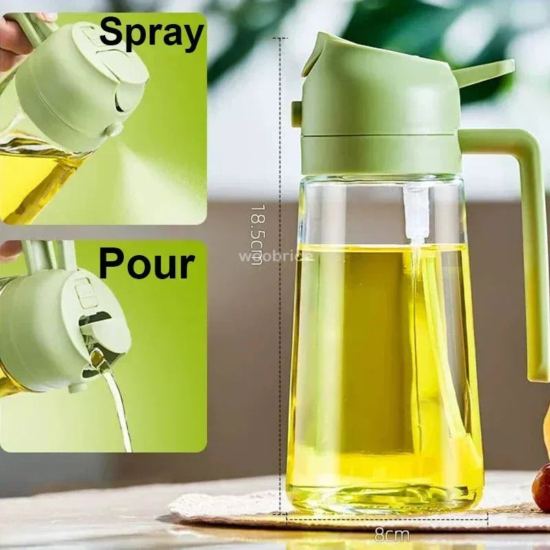 Plastic Spray Oil Sprayer Bottle Spray Oil Dispenser Oil Jar Cruet BBQ Kitchen Baking Roasting Picnic Kitchen Tool