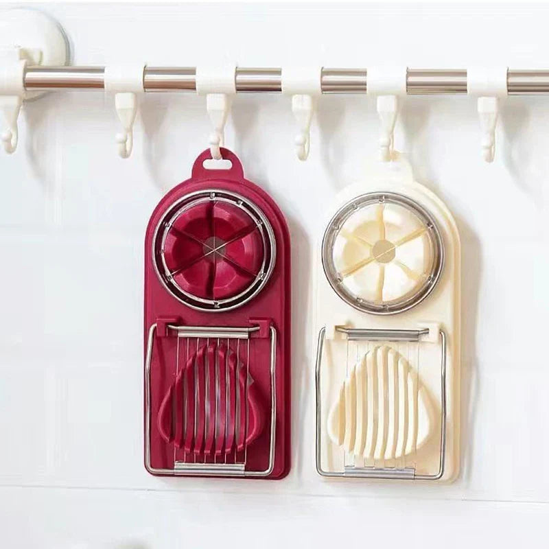Multifunctional Egg Cutter Stainless Steel Egg Slicer Sectioner Cutter Mold Flower-Shape Luncheon Meat Cutter Kitchen Gadgets
