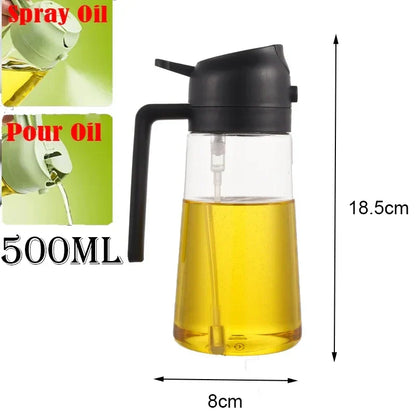 Plastic Spray Oil Sprayer Bottle Spray Oil Dispenser Oil Jar Cruet BBQ Kitchen Baking Roasting Picnic Kitchen Tool