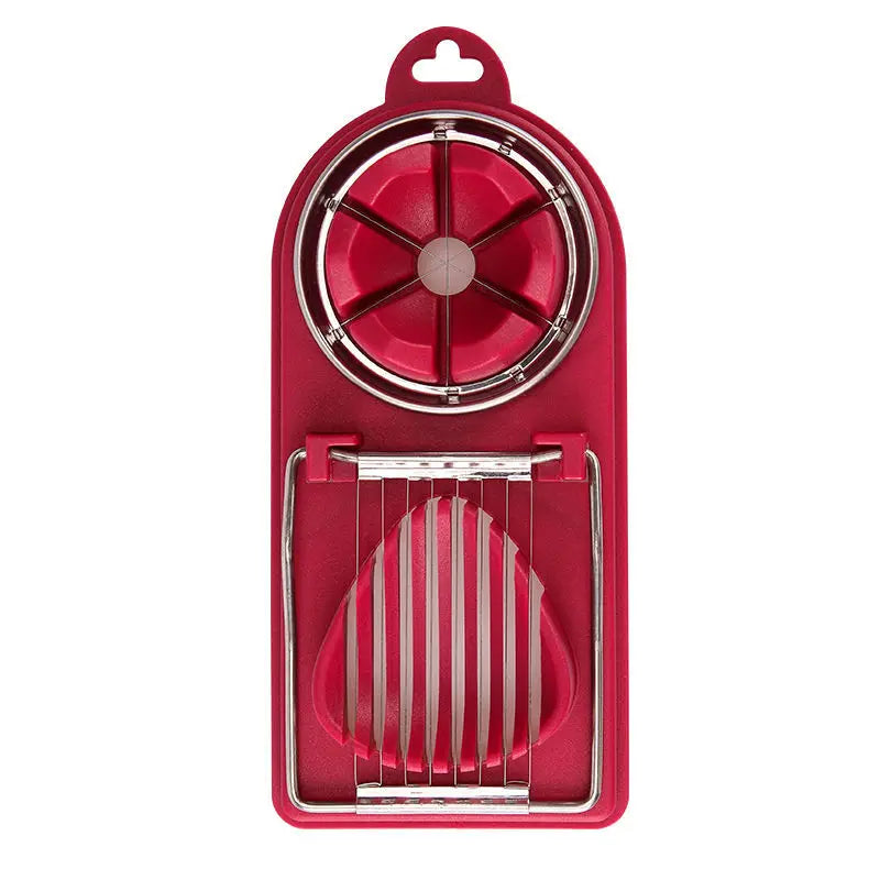 Multifunctional Egg Cutter Stainless Steel Egg Slicer Sectioner Cutter Mold Flower-Shape Luncheon Meat Cutter Kitchen Gadgets