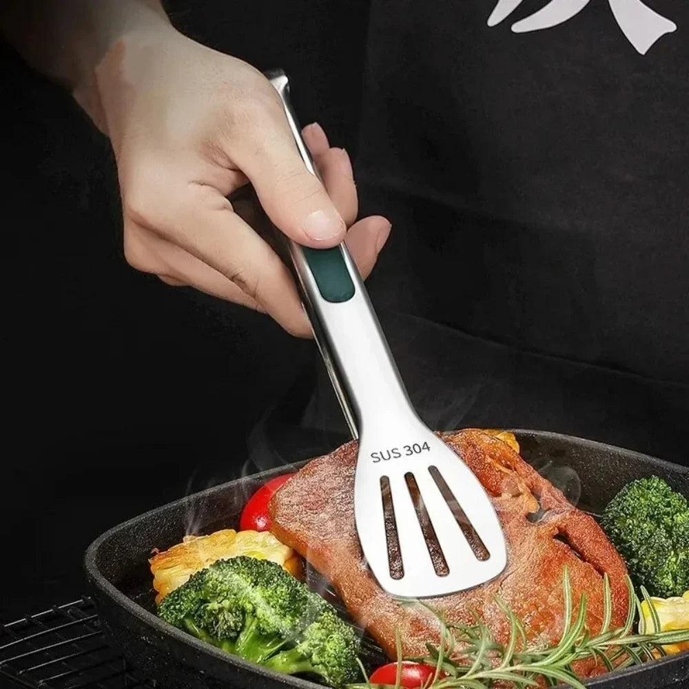 Stainless Steel Food Tongs BBQ Meat Salad Bread Clip Barbecue Grill Buffet Clamp Non-slip Food Tong Cooking Tools Kitchen Gadget