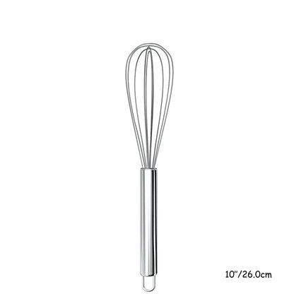 8" 10" 12" Egg Whisk Stainless Steel Egg Whisk Kitchen Wire Balloon Whisk Milk Egg Beater Egg Mixing Mixer Tools KC0231