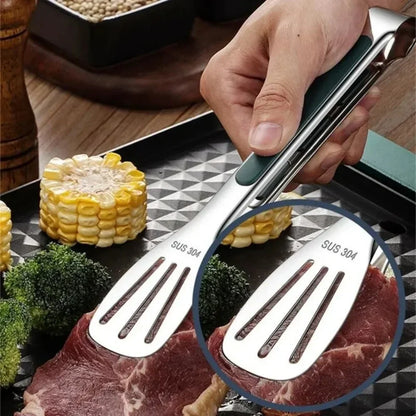 Stainless Steel Food Tongs BBQ Meat Salad Bread Clip Barbecue Grill Buffet Clamp Non-slip Food Tong Cooking Tools Kitchen Gadget