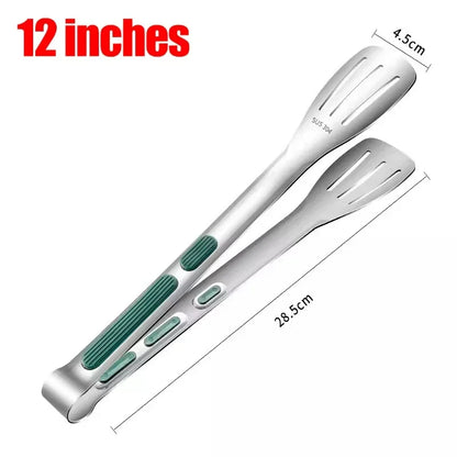 Stainless Steel Food Tongs BBQ Meat Salad Bread Clip Barbecue Grill Buffet Clamp Non-slip Food Tong Cooking Tools Kitchen Gadget